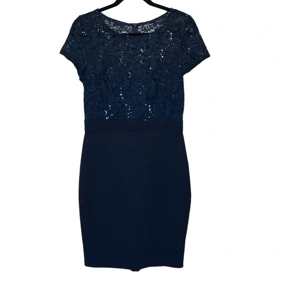 chinese dress ladies Dani Gown in Navy – Tulle A-Line Lace Prom Dress main image 1